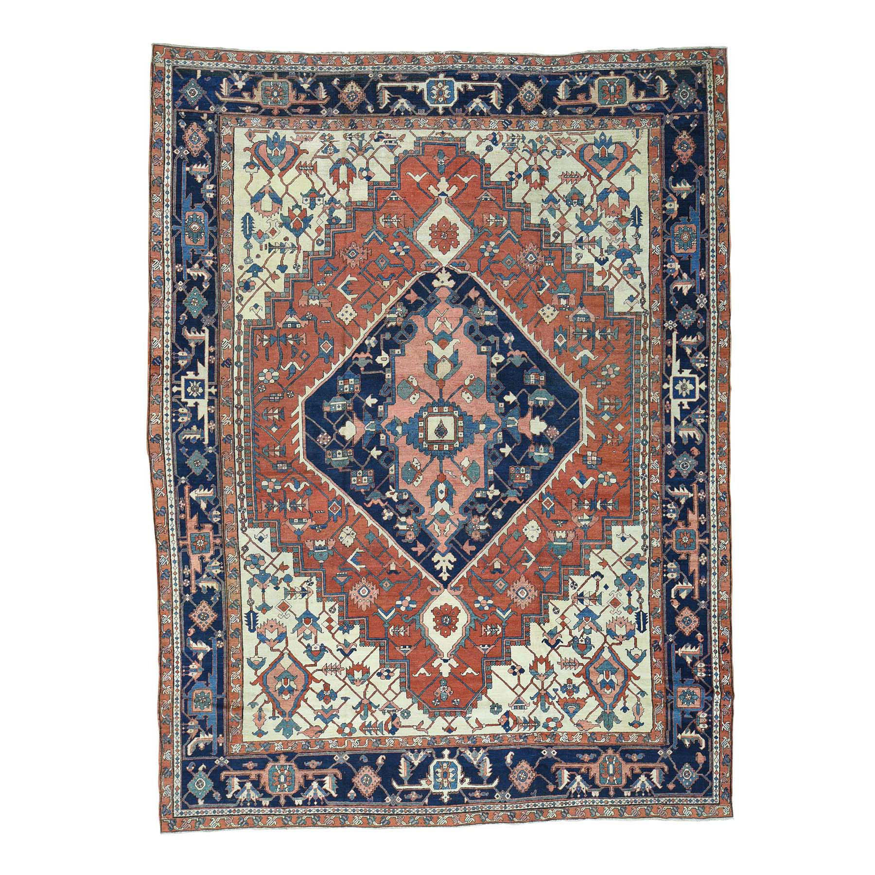 Casual Wool Hand-Knotted Area Rug 9'10